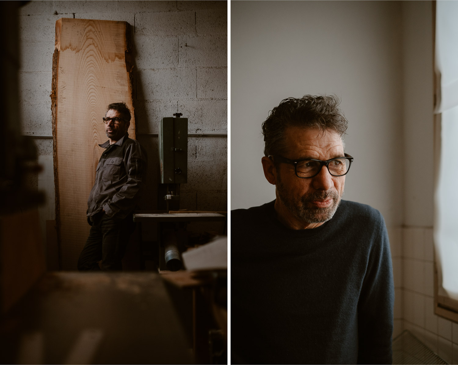 photographies d’un luthier guitare artisan d'art & créateur dans son atelier sur l'ïle de Nantes