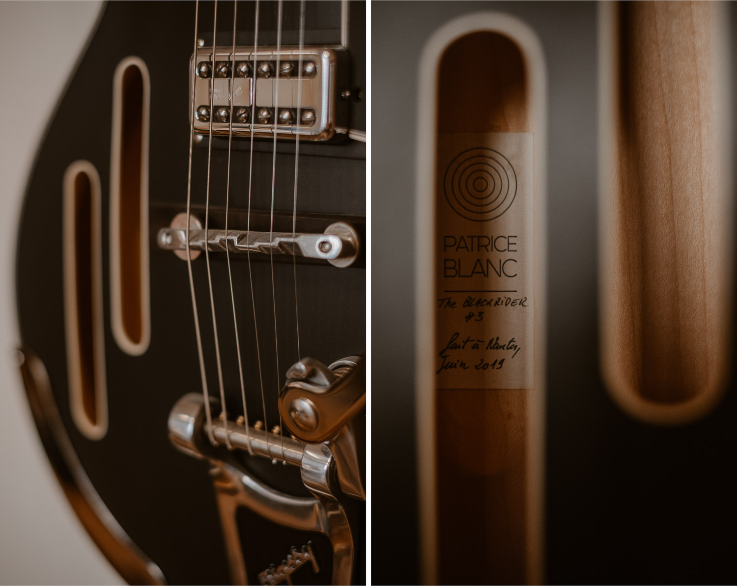 photographies d’un luthier guitare artisan d'art & créateur dans son atelier sur l'ïle de Nantes