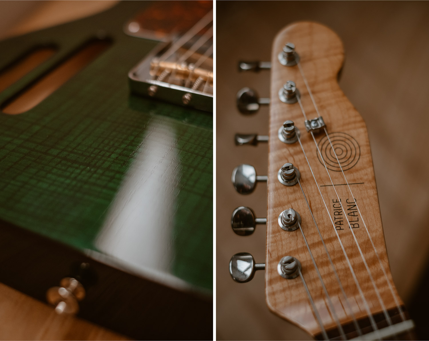 photographies d’un luthier guitare artisan d'art & créateur dans son atelier sur l'ïle de Nantes