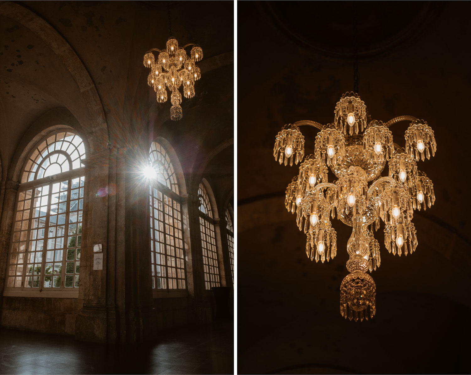 photographies d’un mariage chic d’hiver à l’Abbaye des Prémontrés de Pont-à-Mousson en Meurthe-et-Moselle