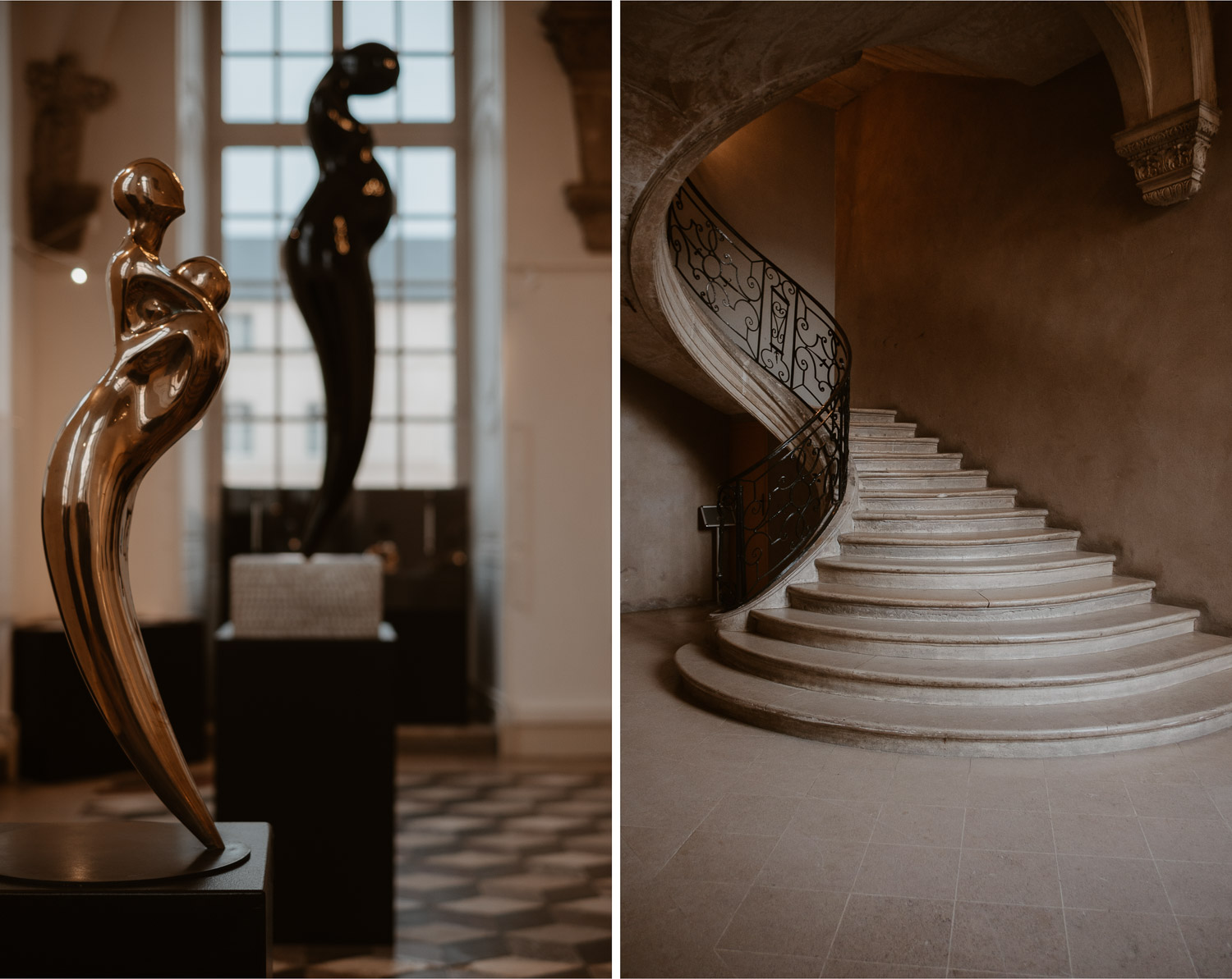 photographies d’un mariage chic d’hiver à l’Abbaye des Prémontrés de Pont-à-Mousson en Meurthe-et-Moselle