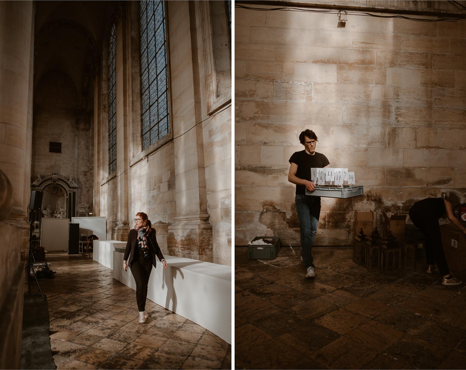 photographies d’un mariage chic d’hiver à l’Abbaye des Prémontrés de Pont-à-Mousson en Meurthe-et-Moselle