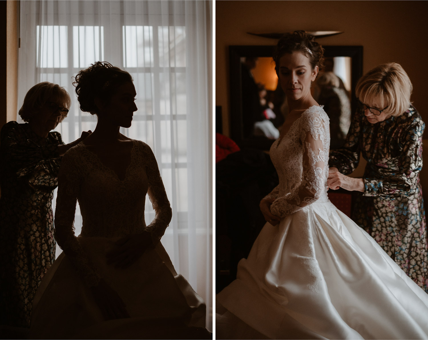 photographies d’un mariage chic d’hiver à l’Abbaye des Prémontrés de Pont-à-Mousson en Meurthe-et-Moselle