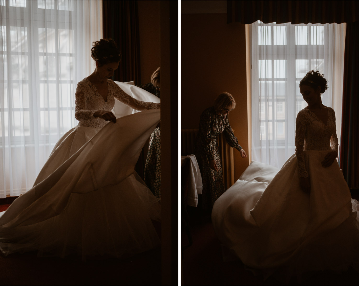 photographies d’un mariage chic d’hiver à l’Abbaye des Prémontrés de Pont-à-Mousson en Meurthe-et-Moselle