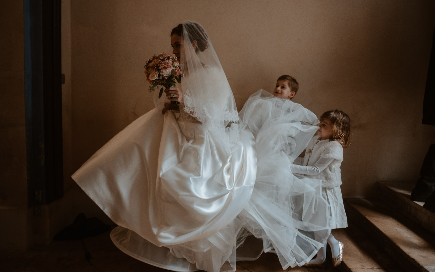 photographies d’un mariage chic d’hiver à l’Abbaye des Prémontrés de Pont-à-Mousson en Meurthe-et-Moselle