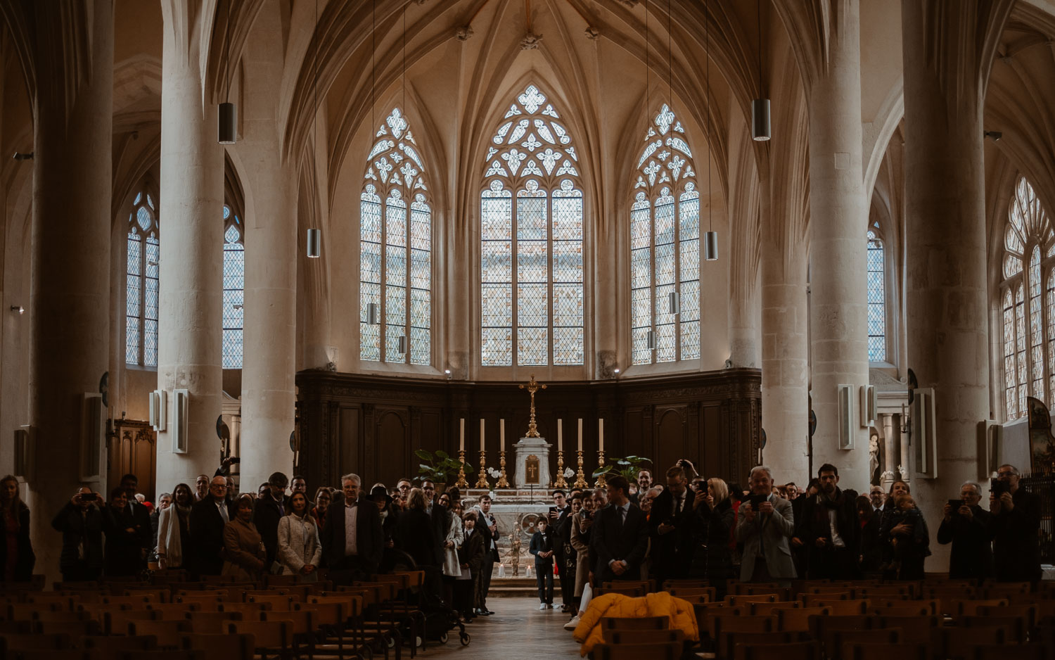 photographies d’un mariage chic d’hiver à l’Abbaye des Prémontrés de Pont-à-Mousson en Meurthe-et-Moselle