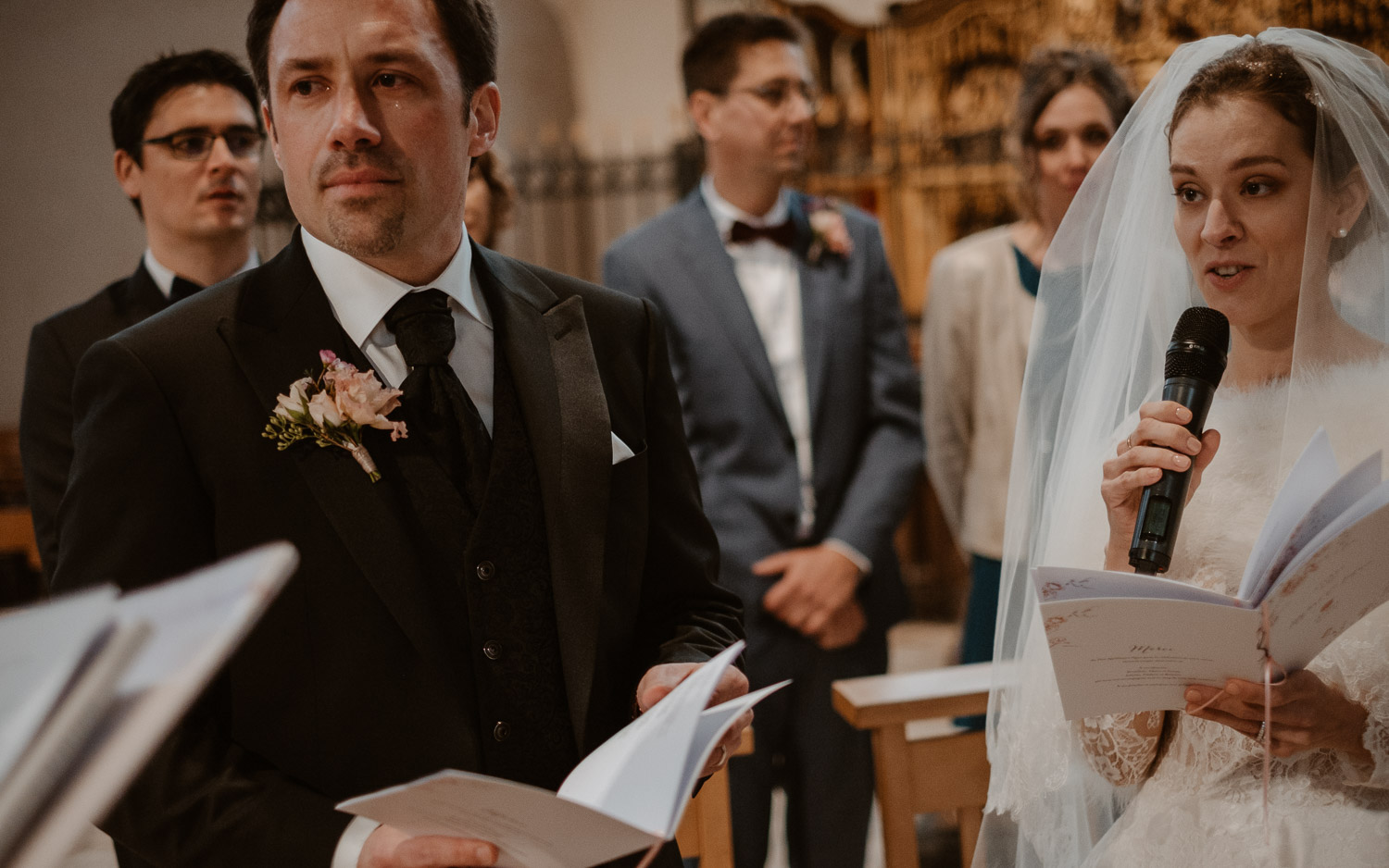 photographies d’un mariage chic d’hiver à l’Abbaye des Prémontrés de Pont-à-Mousson en Meurthe-et-Moselle