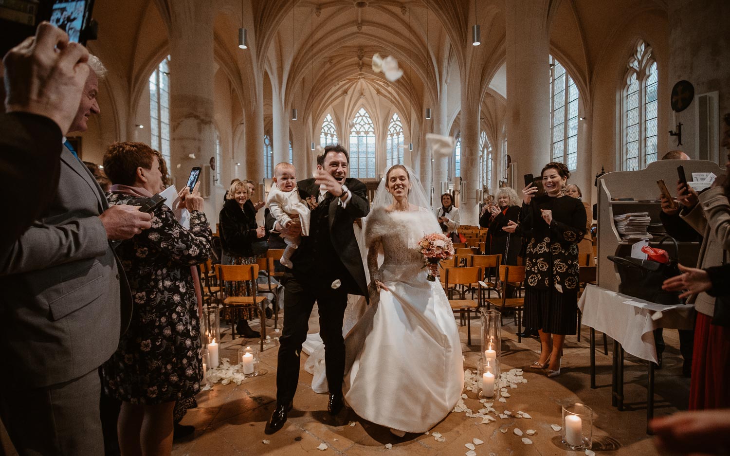 photographies d’un mariage chic d’hiver à l’Abbaye des Prémontrés de Pont-à-Mousson en Meurthe-et-Moselle