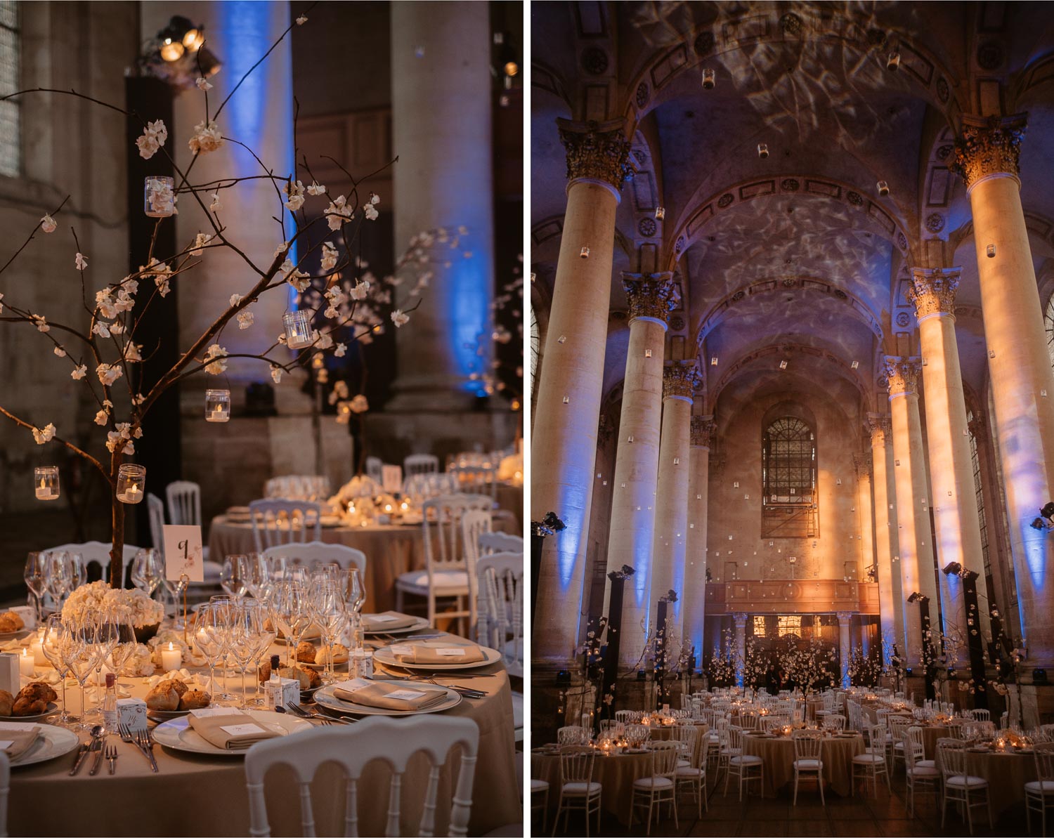 photographies d’un mariage chic d’hiver à l’Abbaye des Prémontrés de Pont-à-Mousson en Meurthe-et-Moselle