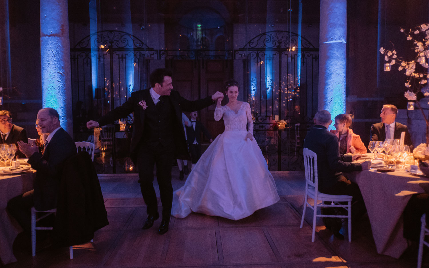 photographies d’un mariage chic d’hiver à l’Abbaye des Prémontrés de Pont-à-Mousson en Meurthe-et-Moselle