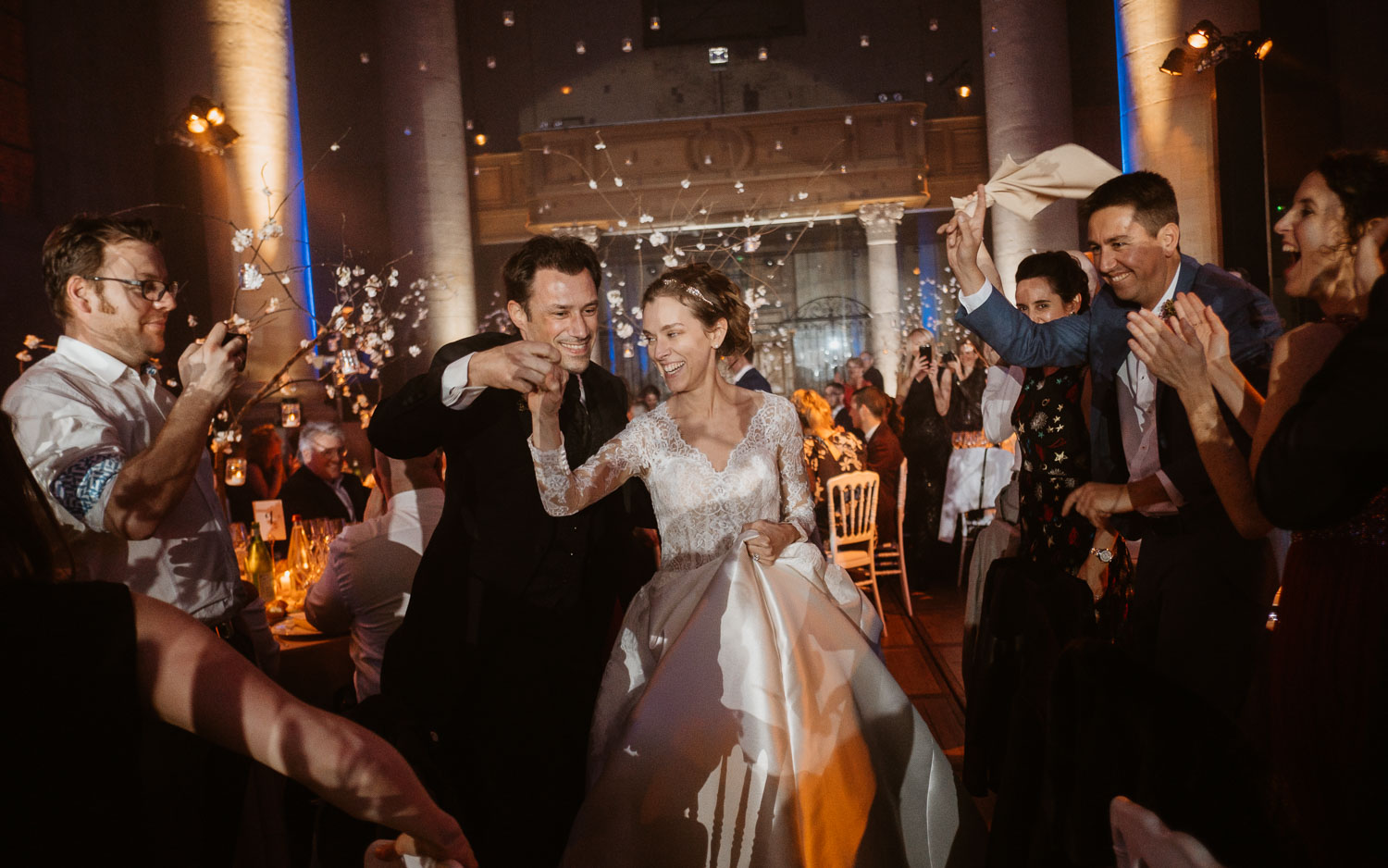 photographies d’un mariage chic d’hiver à l’Abbaye des Prémontrés de Pont-à-Mousson en Meurthe-et-Moselle