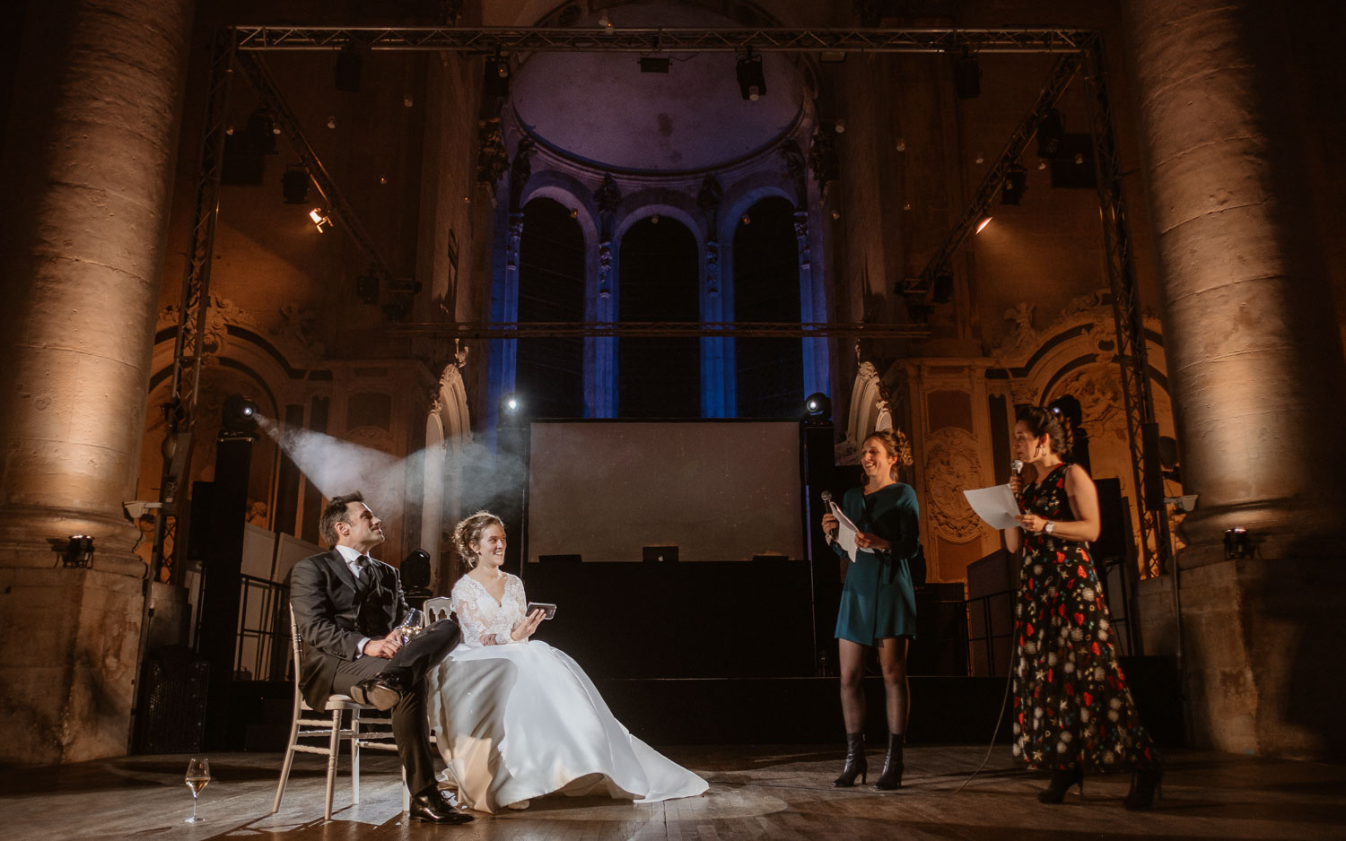 photographies d’un mariage chic d’hiver à l’Abbaye des Prémontrés de Pont-à-Mousson en Meurthe-et-Moselle