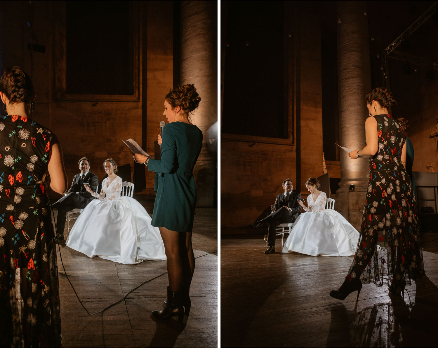 photographies d’un mariage chic d’hiver à l’Abbaye des Prémontrés de Pont-à-Mousson en Meurthe-et-Moselle