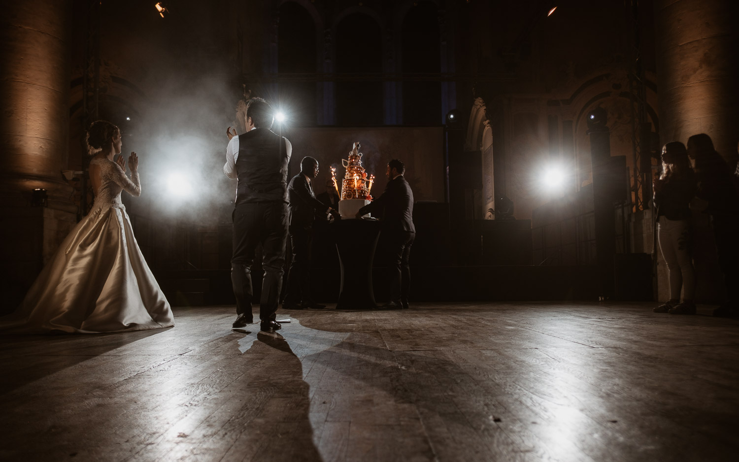 photographies d’un mariage chic d’hiver à l’Abbaye des Prémontrés de Pont-à-Mousson en Meurthe-et-Moselle