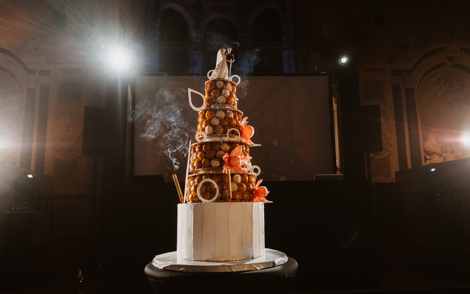 photographies d’un mariage chic d’hiver à l’Abbaye des Prémontrés de Pont-à-Mousson en Meurthe-et-Moselle