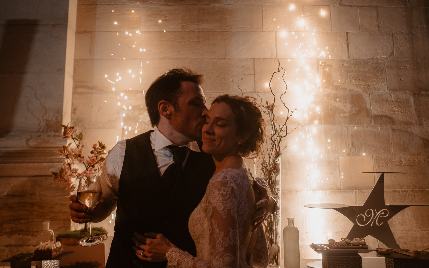 photographies d’un mariage chic d’hiver à l’Abbaye des Prémontrés de Pont-à-Mousson en Meurthe-et-Moselle