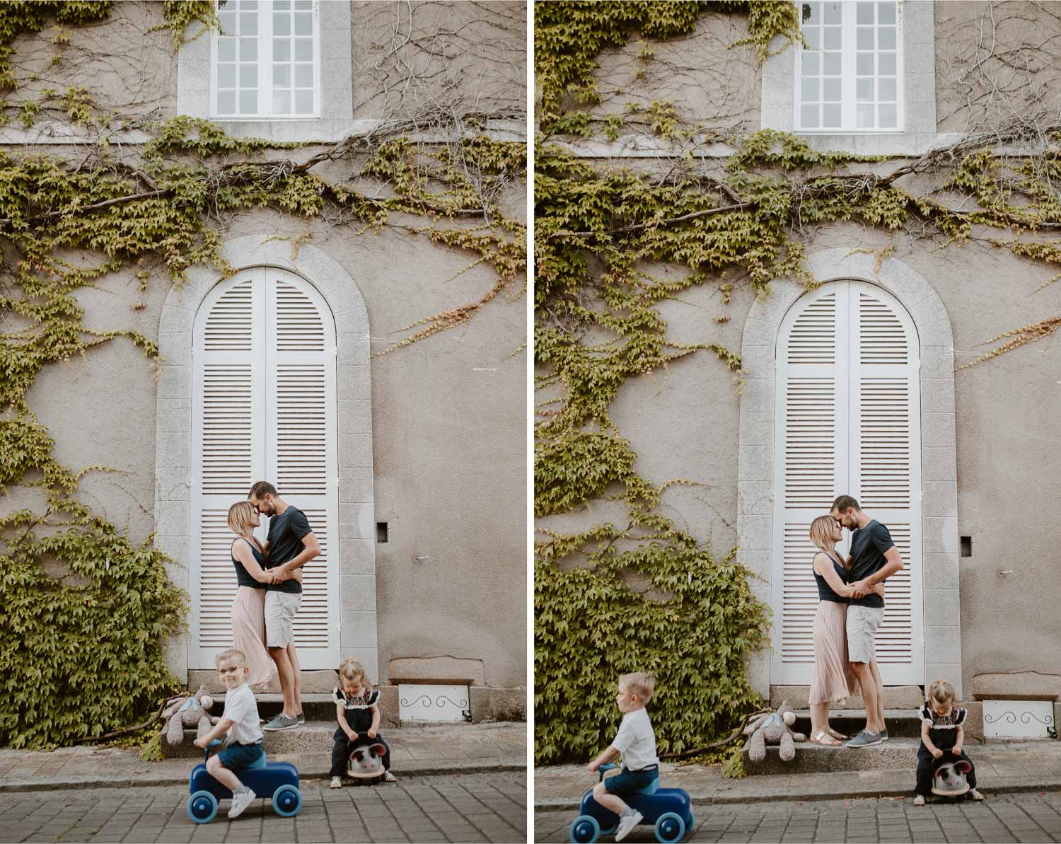 photographies d’une famille à Clisson, près de Nantes