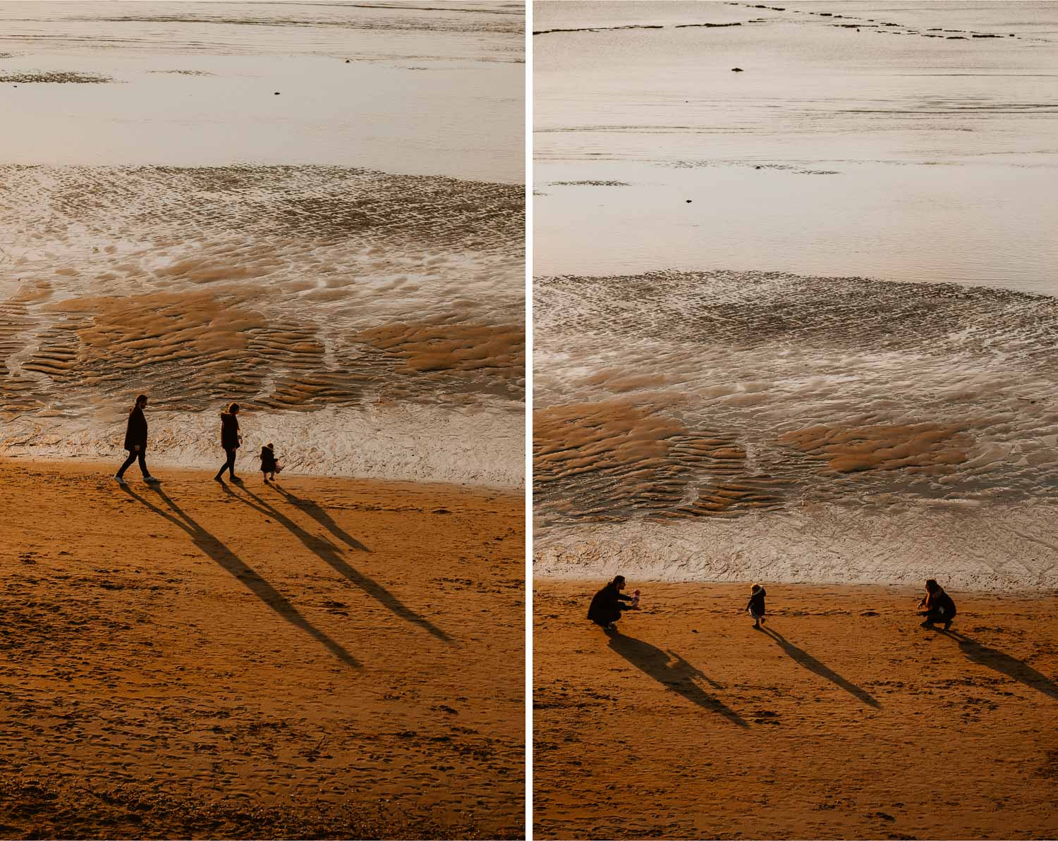 Séance photo lifestyle de famille parents enfant en extérieur, sur la plage, côte atlantique du pays de Retz par Geoffrey Arnoldy photographe