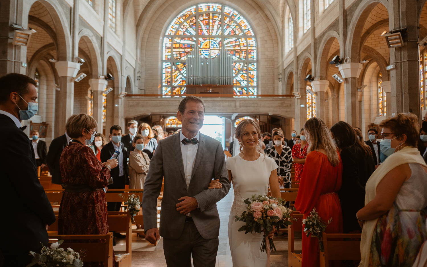 Reportage photo d'une cérémonie religieuse d'un mariage à la Baule