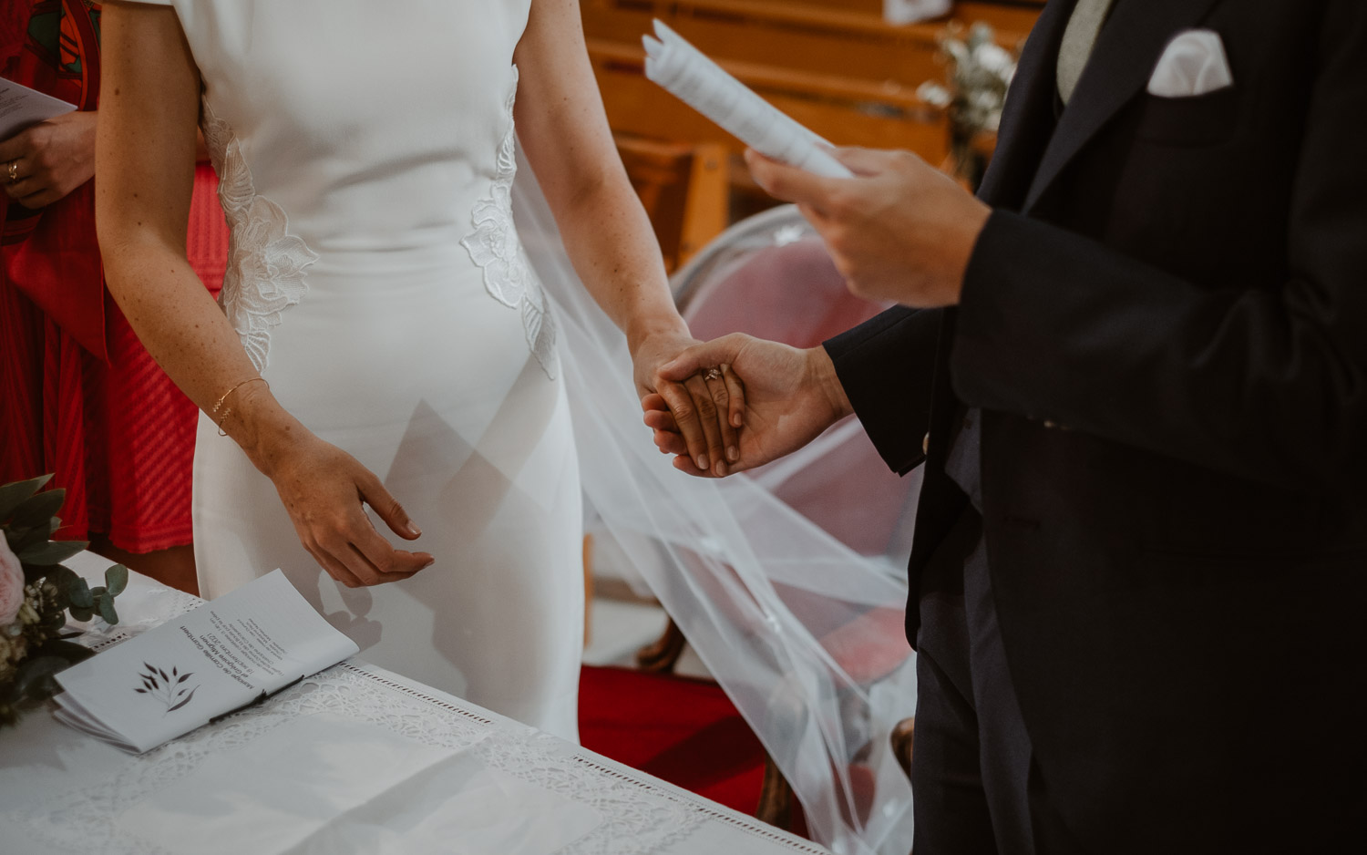 Reportage photo d'une cérémonie religieuse d'un mariage à la Baule