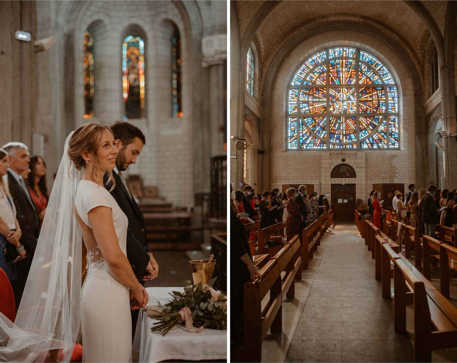 Reportage photo d'une cérémonie religieuse d'un mariage à la Baule