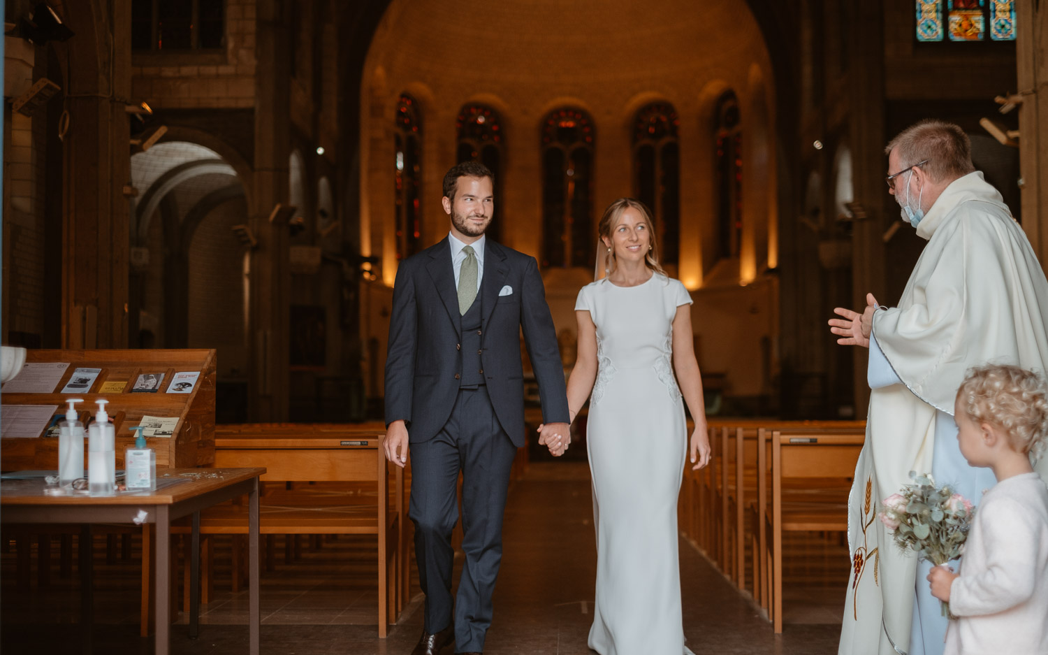 Reportage photo d'une cérémonie religieuse d'un mariage à la Baule