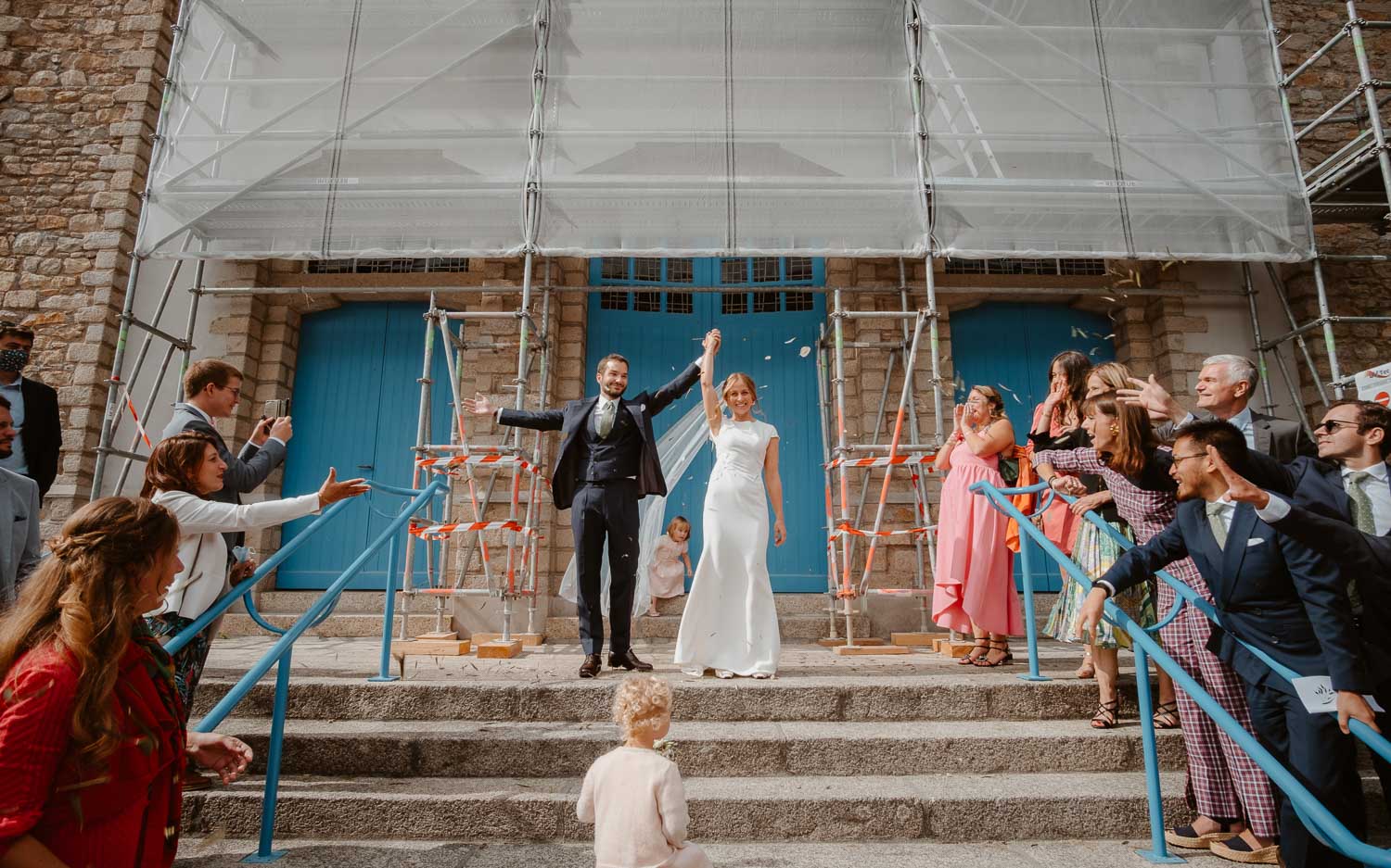 Reportage photo d'une cérémonie religieuse d'un mariage à la Baule