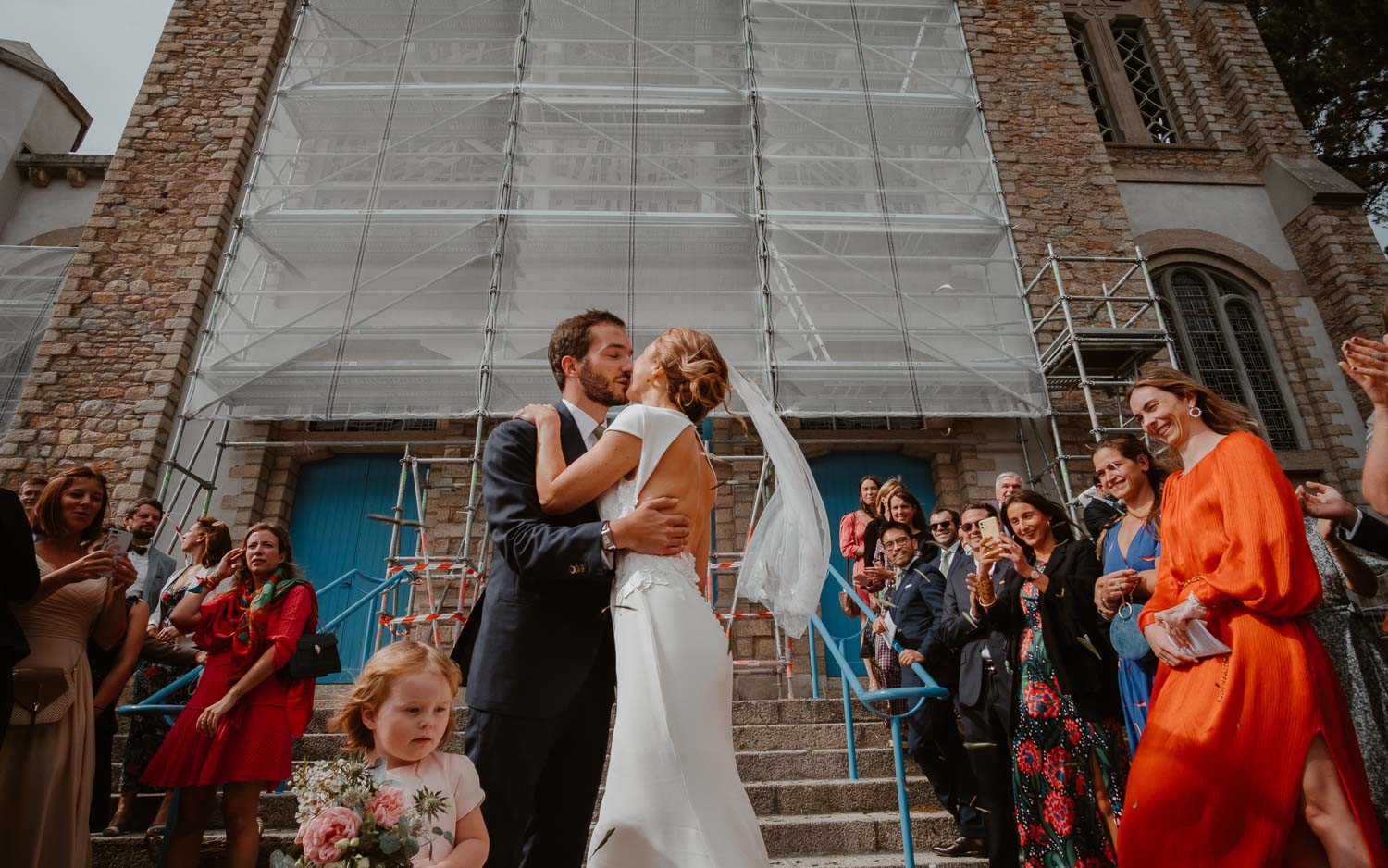 Reportage photo d'une cérémonie religieuse d'un mariage à la Baule