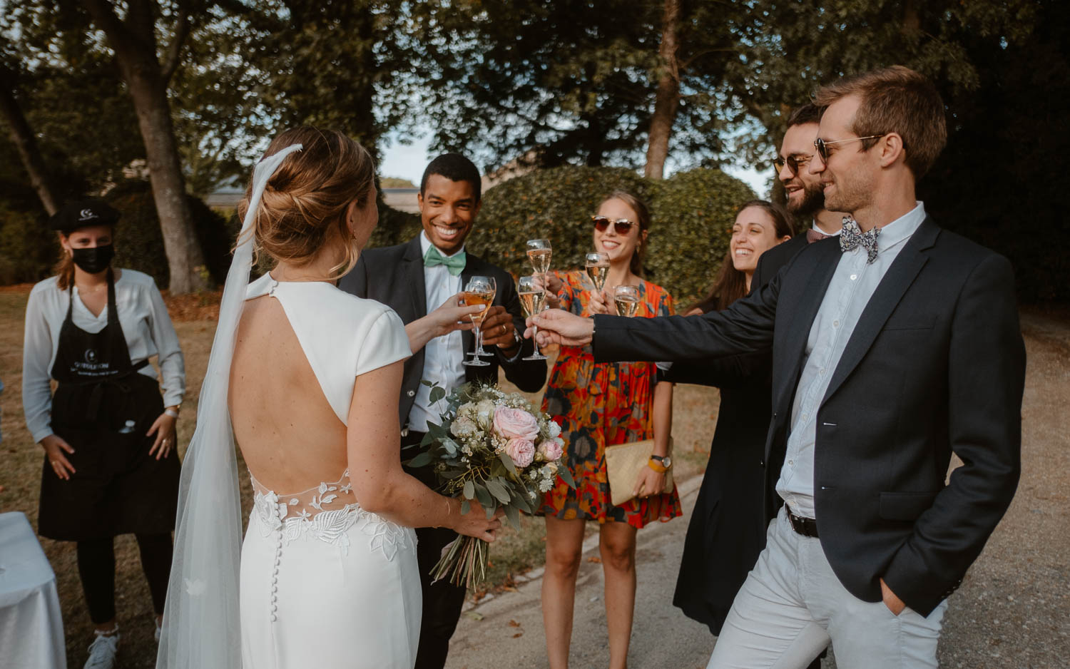 Reportage photo lors d'un mariage au château de Lauvergnac à la turballe