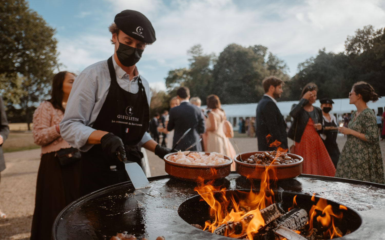 Viande sur Braséro par le Traiteur Gueleton pour les bons vivants