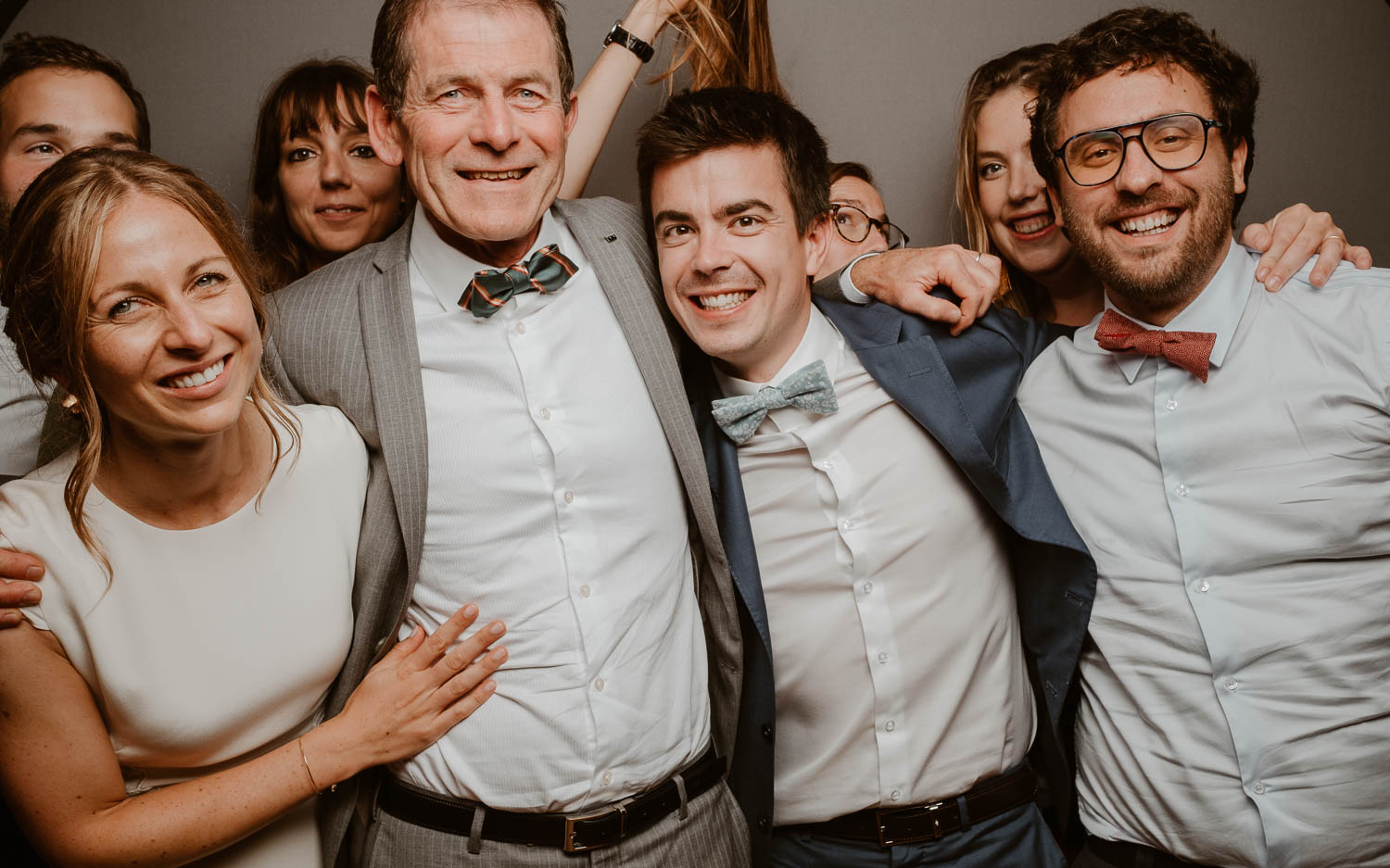 Studio photo lors d'une soirée de mariage au château de Lauvergnac à la turballe