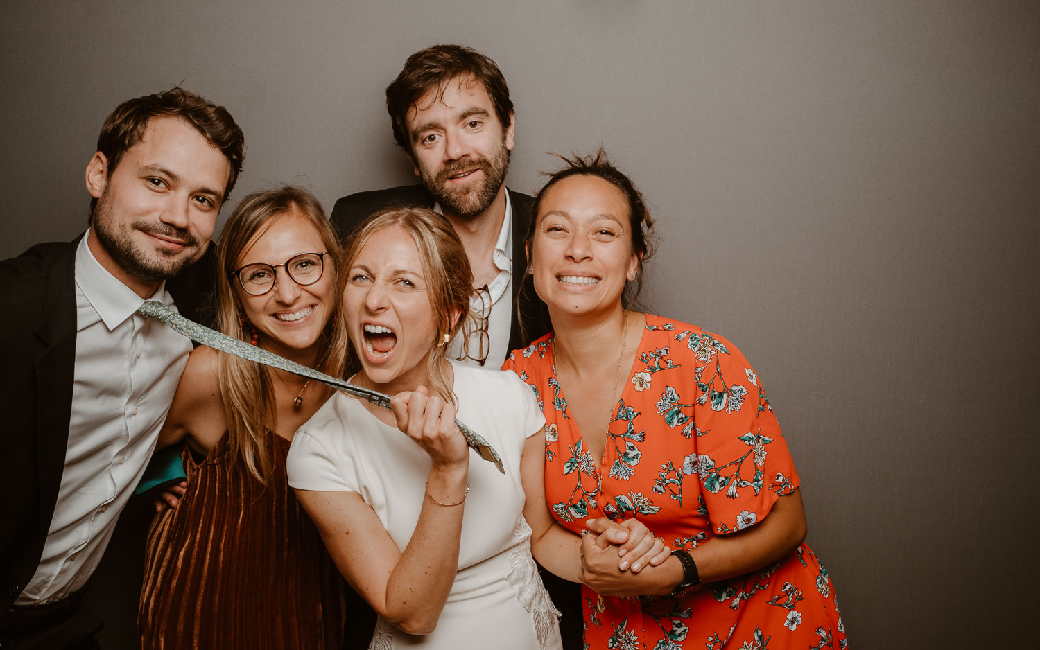 Studio photo lors d'une soirée de mariage au château de Lauvergnac à la turballe