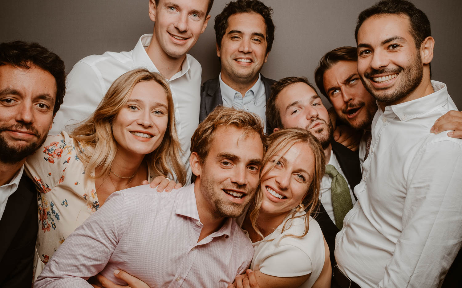 Studio photo lors d'une soirée de mariage au château de Lauvergnac à la turballe