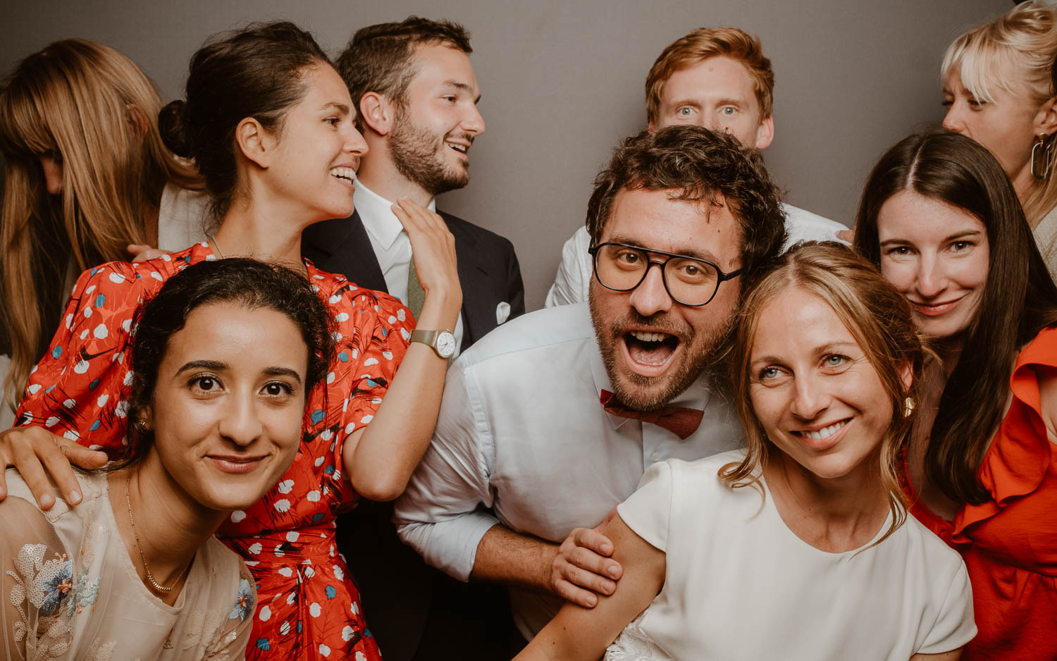 Studio photo lors d'une soirée de mariage au château de Lauvergnac à la turballe