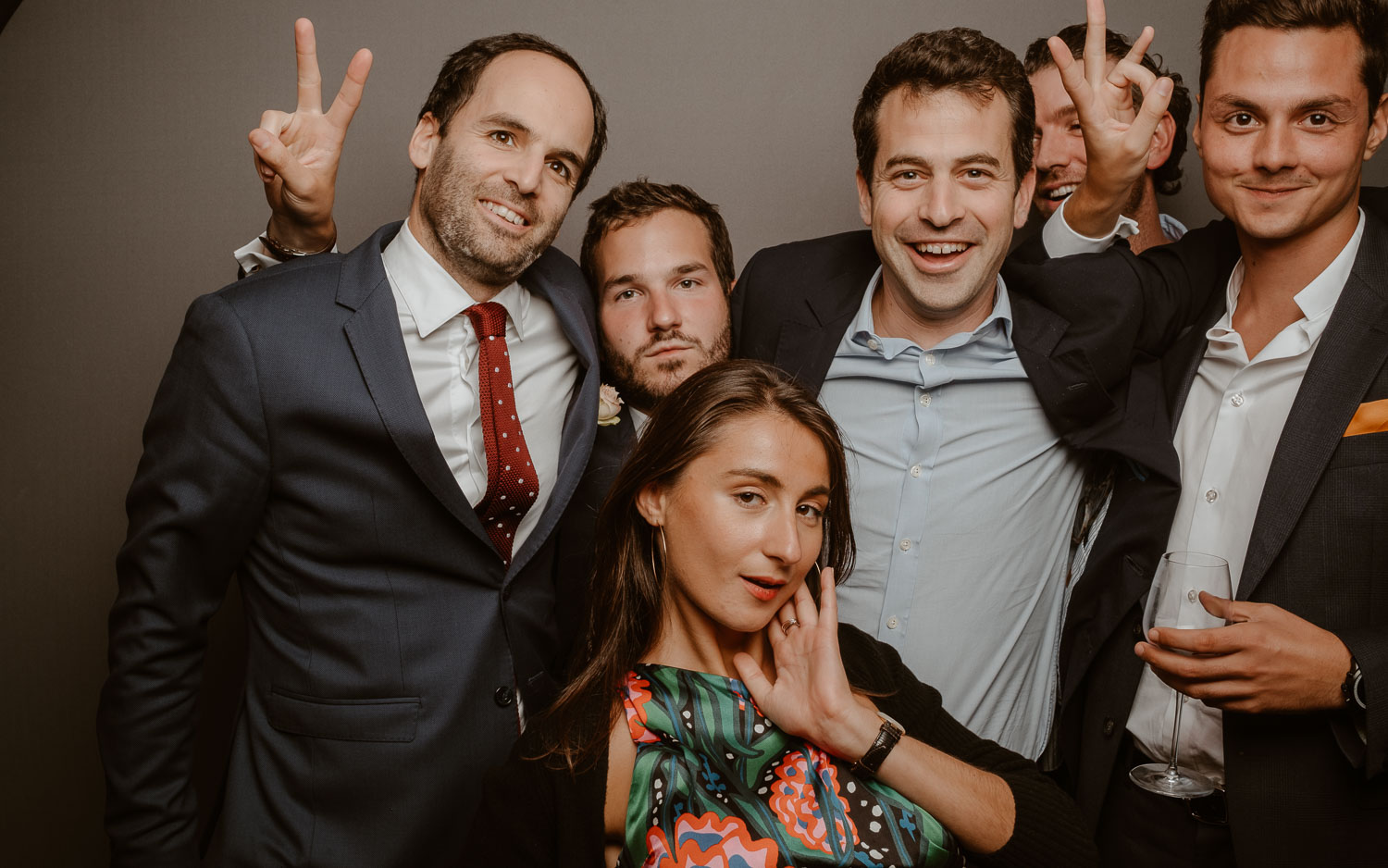 Studio photo lors d'une soirée de mariage au château de Lauvergnac à la turballe