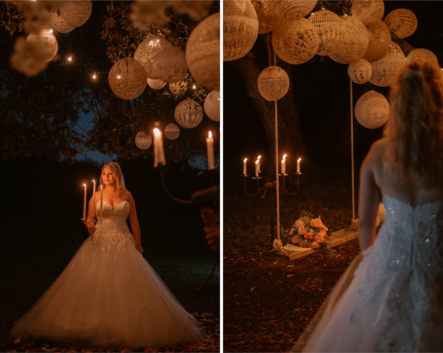 Photographies au thème Princesse d'une séance couple après mariage mise en scène avec créations MaillO design