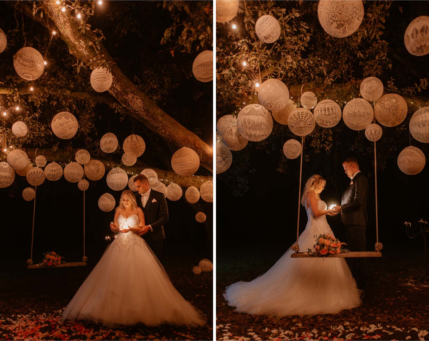 Photographies au thème Princesse d'une séance couple après mariage mise en scène avec créations MaillO design