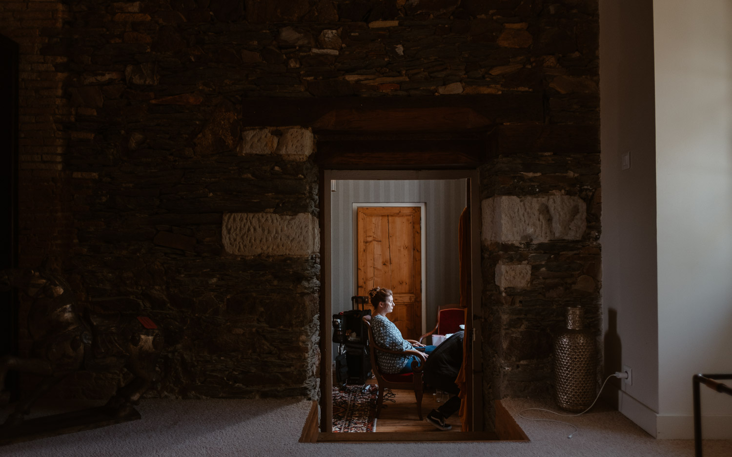 Reportage photo des préparatifs d’un mariage au Manoir de la Jahotière