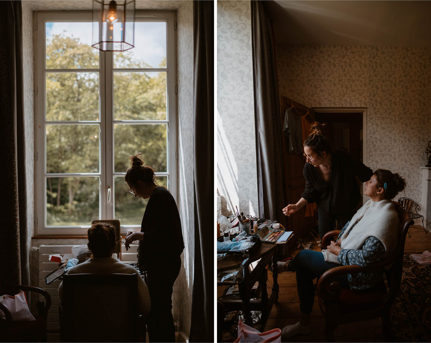 Reportage photo des préparatifs d’un mariage au Manoir de la Jahotière