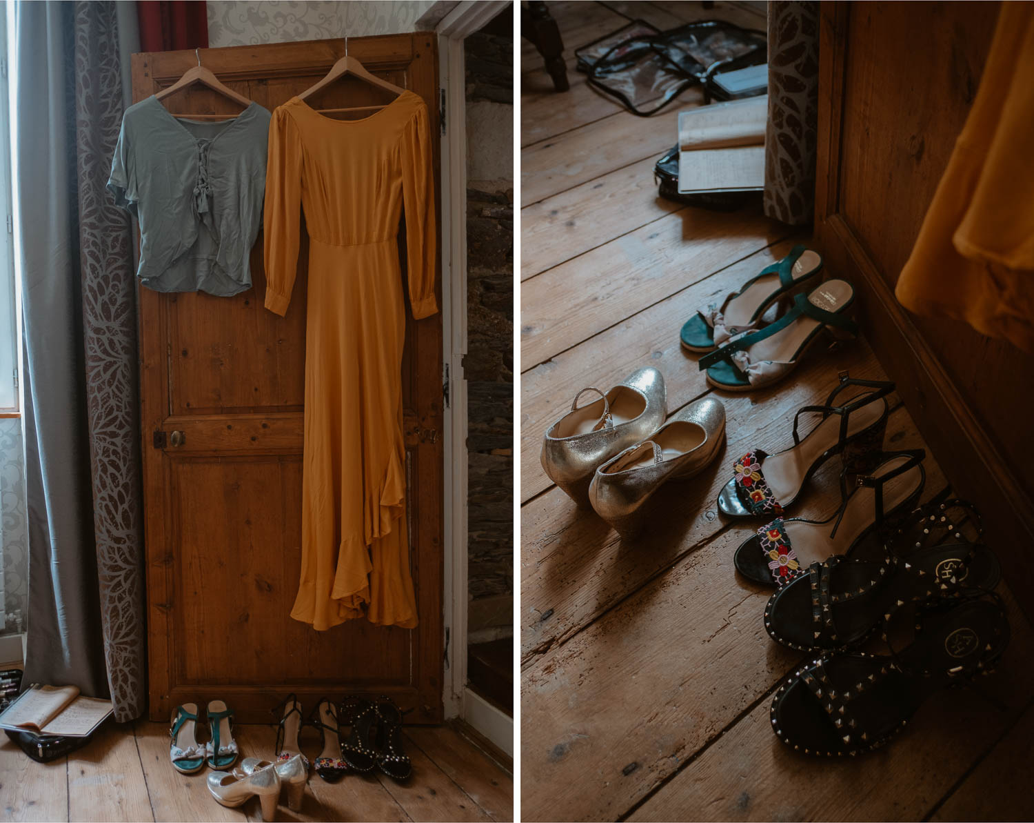 Reportage photo des préparatifs d’un mariage au Manoir de la Jahotière