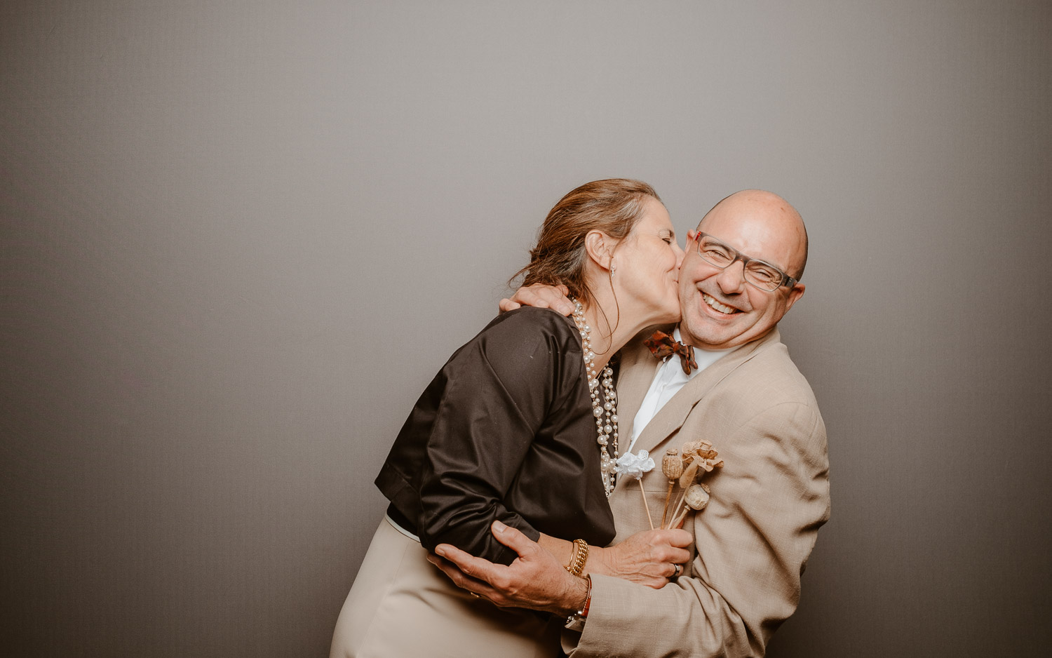 Studio photo lors de la soirée d’un mariage au Manoir de la Jahotière