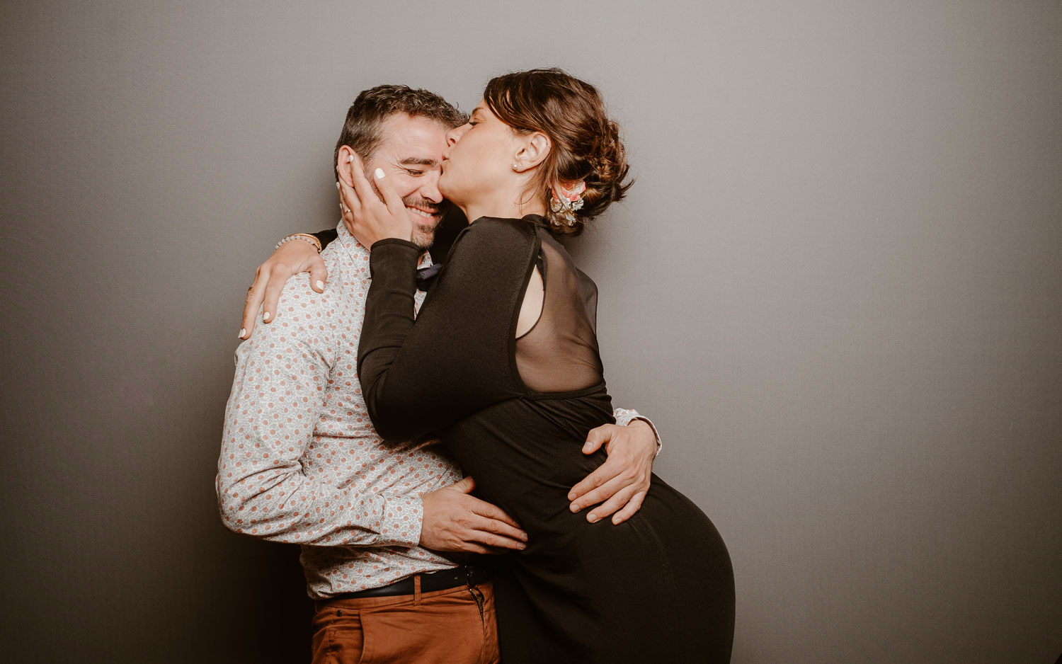 Studio photo lors de la soirée d’un mariage au Manoir de la Jahotière