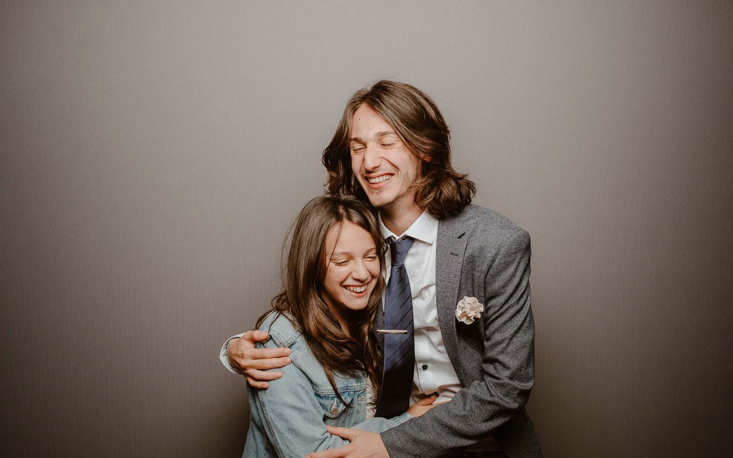 Studio photo lors de la soirée d’un mariage au Manoir de la Jahotière