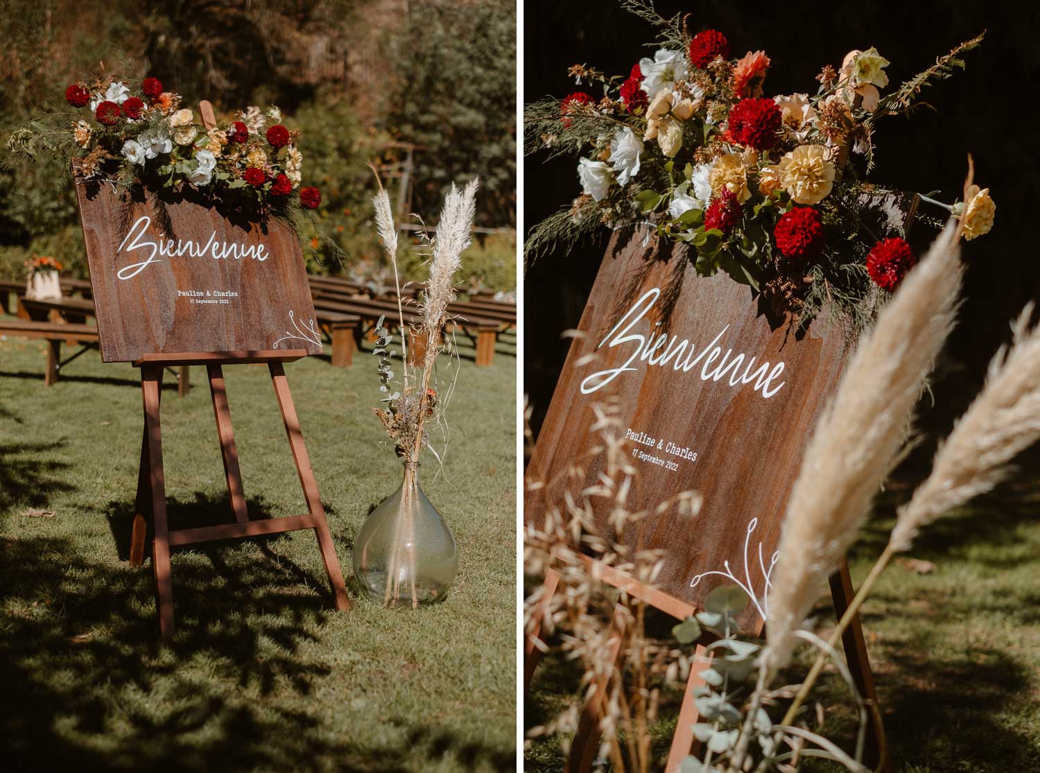 Décoration florale par les Nanas d’une cérémonie laïque de mariage