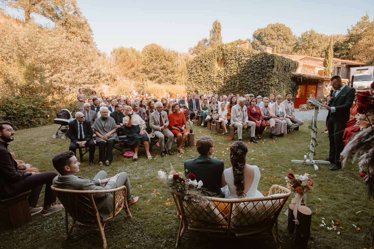 Reportage photo de la cérémonie laïque d’un mariage de deux français vivant à Londres