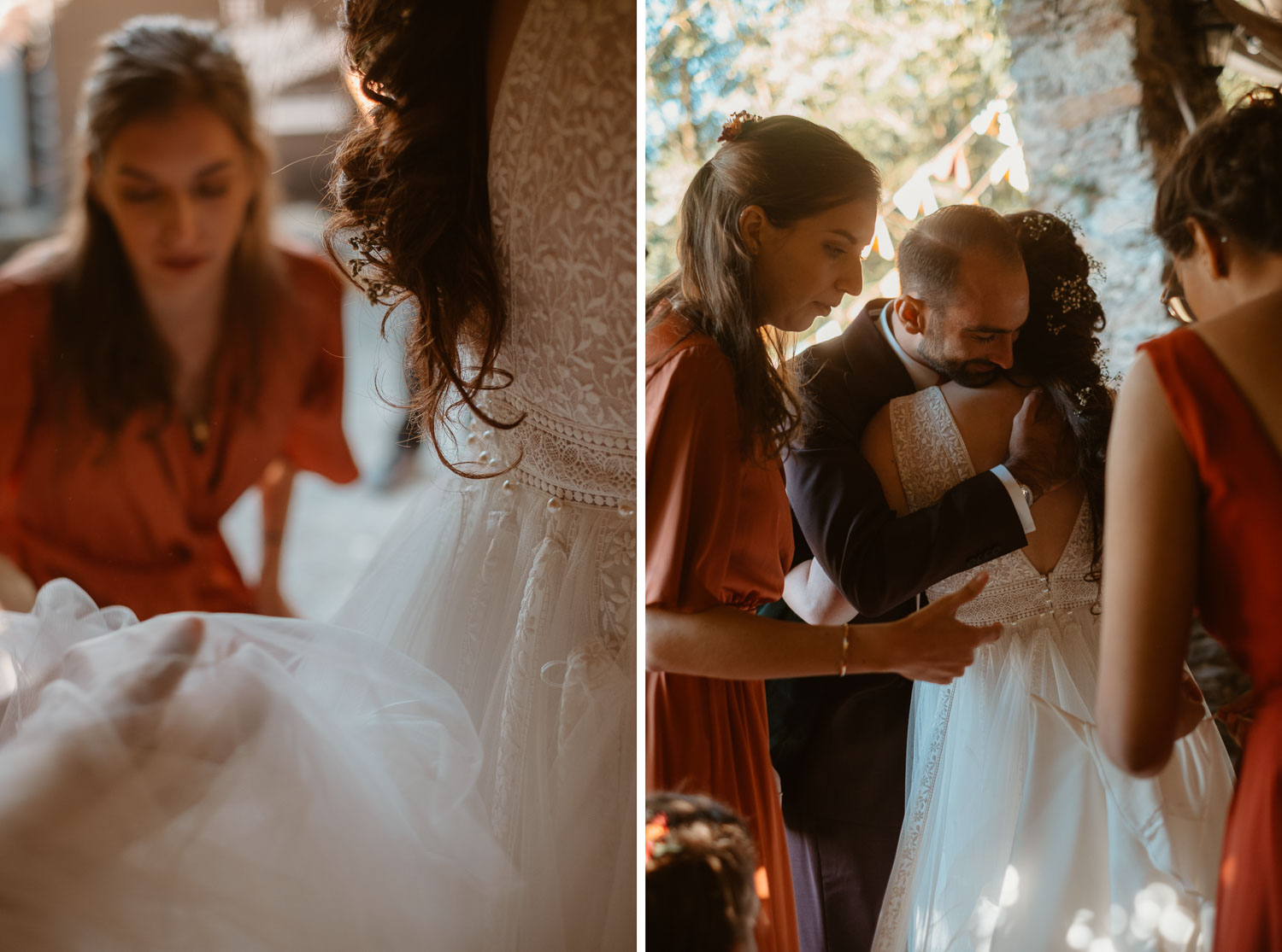 Reportage photo du cocktail d’un mariage au Domaine du Moulin Neuf à Montrevault-surEvre