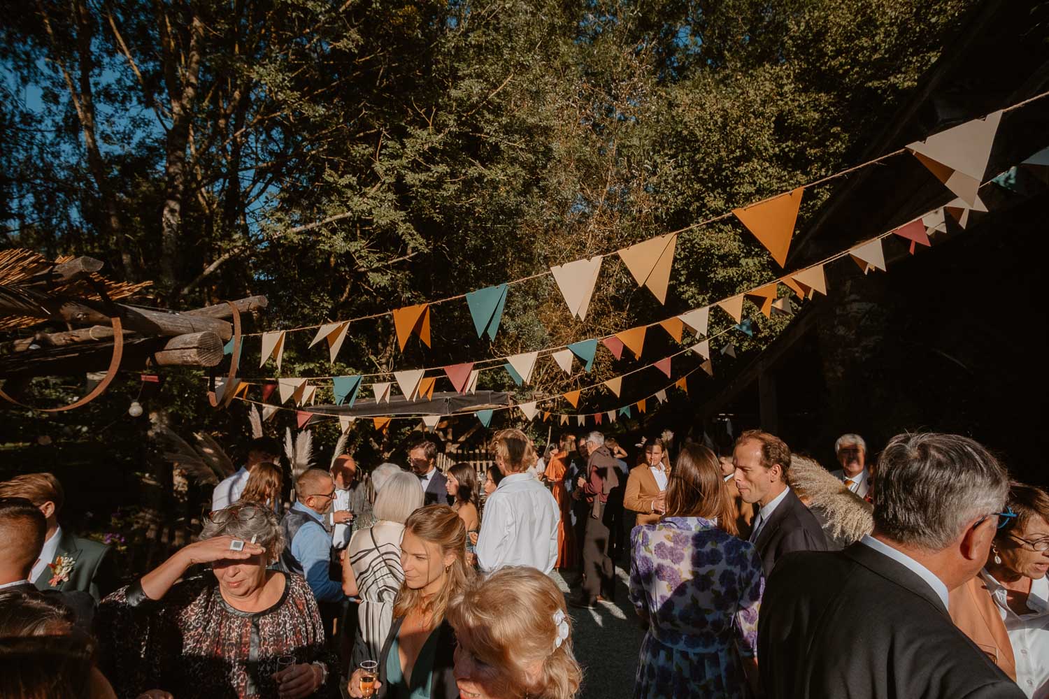 Reportage photo du cocktail d’un mariage au Domaine du Moulin Neuf à Montrevault-surEvre