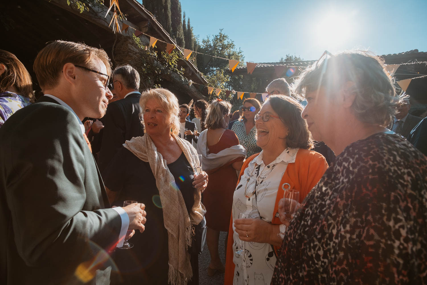 Reportage photo du cocktail d’un mariage au Domaine du Moulin Neuf à Montrevault-surEvre