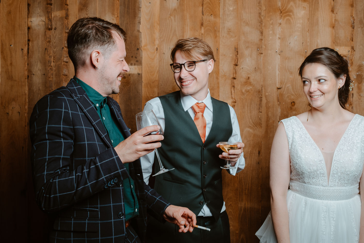 Studio photo lors de la soirée d’un mariage dans le Maine et Loire