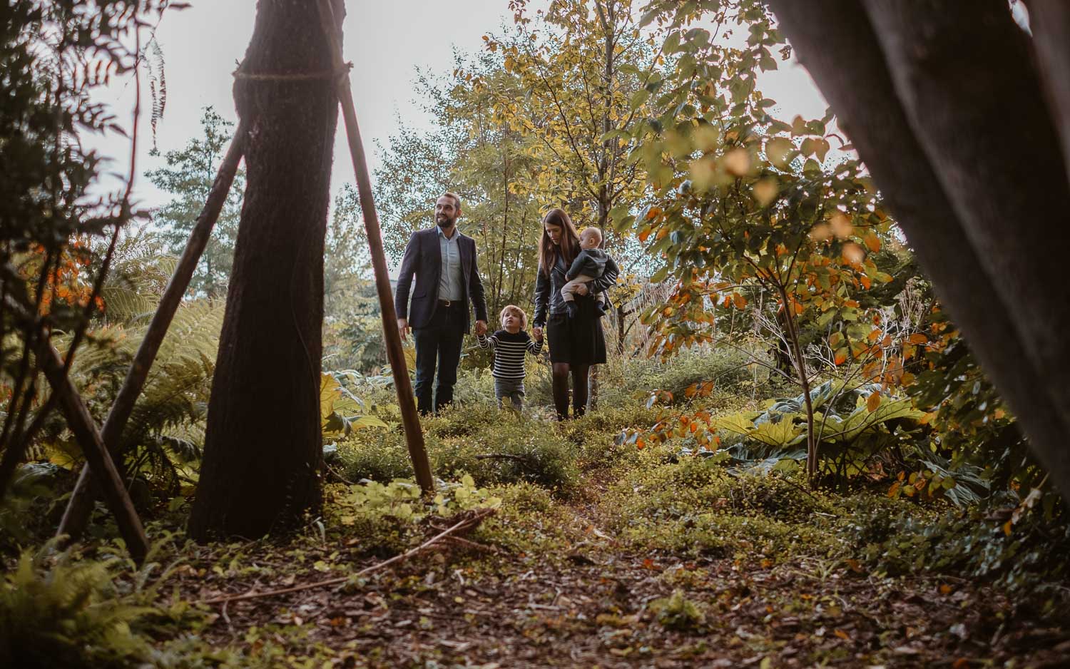 Reportage photo lors d’une séance famille au jardin extraordinaire de Nantes